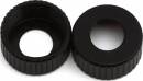 Aluminum Bottom Shock Caps (Black) (2)