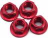Aluminum Wheel Nut (Red) (4)