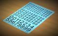 Decal Numbers - Large, Black, Type 1