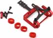 Mini-Z 2WD LCG 98-102mm Aluminum Round Motor Mount (Red)