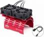 Aluminum Frame Dual Fan High Speed Cooler 540/550 36mm Red