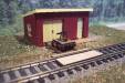 HO Maintenance of Way Shed - Includes Hand Car - Building footpri