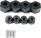 Wheel Hex Pin Nut fits Tetra 1/18 1/24 (4pcs each)