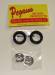 1/24-1/25 Funny Car Front Rims w/Tires (2)