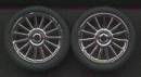 1/24-1/25 Spider Chrome Rims w/Tires (4)