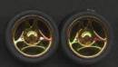 1/24-1/25 Deep 32's Gold Rims w/Tires (4)