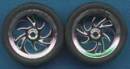 1/24-1/25 Diablos Chrome Rims w/Tires (4)