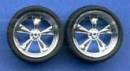 1/24-1/25 T's Chrome Rims w/Tires (4)