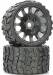 Raptor Belted Monster Truck Wheel/Tire (2) Pre-Mount Sport 17mm