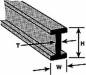 B-18 I-Beam ABS Gray 9/16