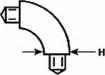 E-8 90 Elbow Butyrate Tubing for TB-8 1/4