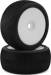Talon 1/8 Truggy Pre-Mount Tires (White) (2) (Soft - Long Wear)