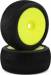 Talon 1/8 Truggy Pre-Mount Tires (Yellow) (2) (Soft)