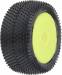 Prism Carpet Tires Mtd Yellow Mini-B Rear