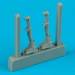 1/32 Bf109G6 Control Sticks for HSG (2)