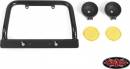 Steel Push Bar Front Bumper W/ Yellow Flood Lights for RC4W