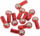 M3 Bent Short Aluminum Rod Ends Red (10)