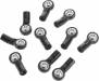 M3 Bent Short Aluminum Rod Ends Black (10)