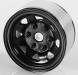 1.55 Stamped Steel Beadlock Wheels Black (4)