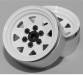 6 Lug Wagon 1.9 Stamped Beadlock Wheel White (4)