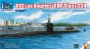 1/350 USS Los Angeles '688' Class SSN w/DSRV-1 (3 in 1)