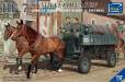 1/35 German HF.7 Horse Drawn Steel Field Wagen w/2 Horses