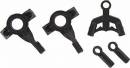 Plastic Front/Rear Steer Knuckle (1pr) & Rodend Set rock