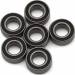 3.5x7x2.5mm Rubber Sealed Ball Bearings (6)