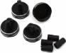 Vertex-6 Aluminum Shock Caps & Bushings Set
