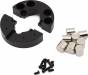 Vertex-6 Steel Rear Axle Weight Set (Black) (2) (106g Each)