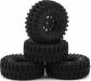 Ascent-32 Pre-mounted 1/32 Rock Crawler Tires (Black) (4)