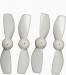 Jetpack Commander Propeller Set (4) White