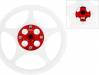 Delrin 120T Main Gear w/Hub Red Blade 200SRX