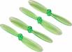 55mm Transparent Props 2CW+2CCW 1.0mm Shaft Green