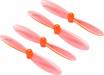 55mm Transparent Props 2CW+2CCW 1.0mm Shaft Orange