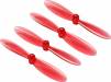 55mm Transparent Props 2CW+2CCW 1.0mm Shaft Red
