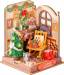 Rolife Christmas Fireplace DIY Miniature Doll House Kit