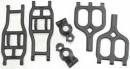 True-Track Rear A-Arm Conversion Kit Blk T/E-Ma