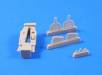 1/48 CMK P-39D,F,K,M,N,Q Airacobra-Front+Main Wheels for HSG