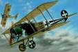 1/48 WWI Fokker D II BiPlane w/Black/White Tail Mkgs