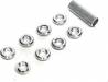 Spektrum Radio Silver Switch Nuts (8) & Wrench