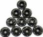 Alum Washers Wide M4/8-32 Cap Bolt Black