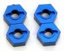 Mach Alum Hex Adapters Slash 4x4 Blue