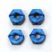 Mach Alum Lock-Pin Hex Adapter Stampede Blue