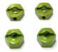 Mach Alum Lock-Pin Hex Adapter Stampede Green