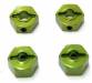 Mach Alum Lock-Pin Hex Adapter Stampede Green