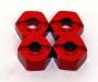 Mach Alum Lock-Pin Hex Adapter Stampede Red