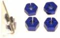 14mm Alum Wheel Hex Adapters w/Hardware (4) Rst