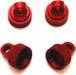 Red Upper Shock Caps-Traxxas CNC Machined Alum (4)