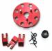 Clutch Shoes/Flywheel Set (3) Nitro Slash Red